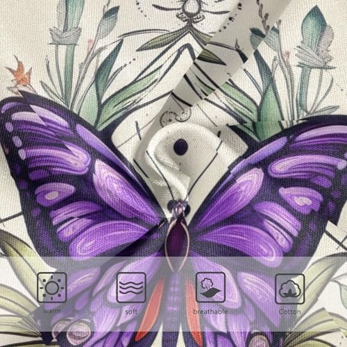 Cotton Toddler Underwear Floral Purple Butterfly Wings Panties Little Girl Durable Briefs Girls Undies 2t3