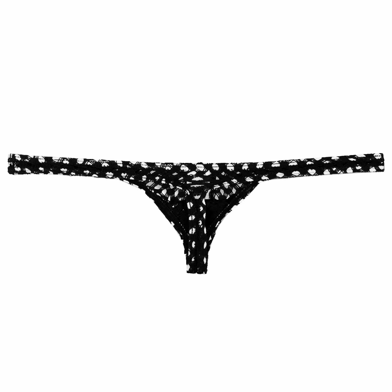 Men'S Thong Underwear - Men'S Breathable Mesh See Through Grid G-String Thongs Underwear Bulge Pouch Underpanties