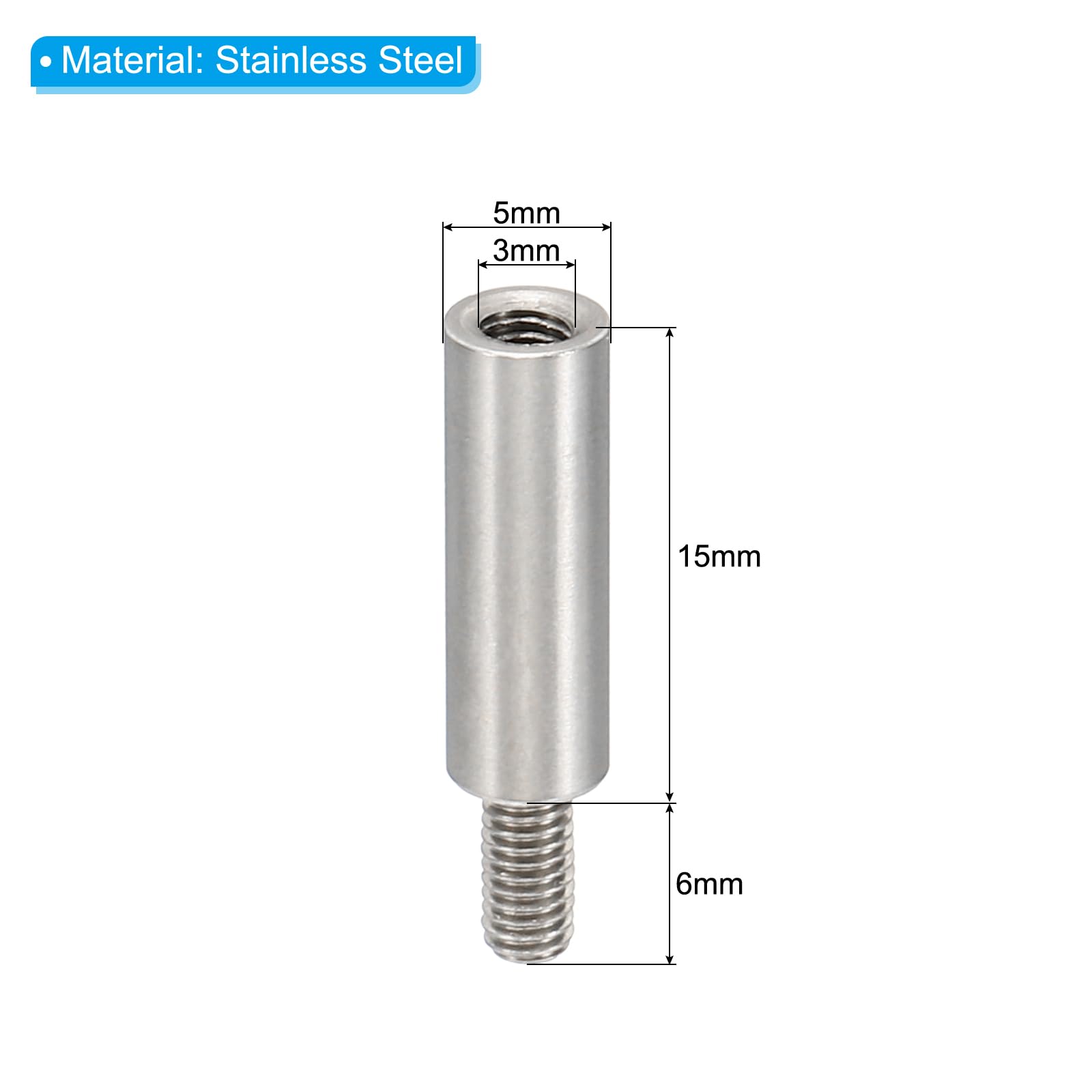 PATIKIL 12pcs M3 Standoffs - Image 2