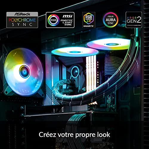 ARCTIC Liquid Freezer II 280 A-RGB - Multi-compatible All-in-One CPU AIO Water Cooler with A-RGB, Efficient PWM-controlled pump, Fan speed: 200-1900 rpm, LGA1700 compatible - Black 1