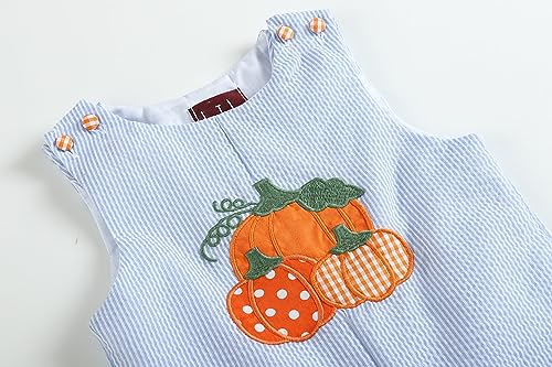 Baby Boys and Toddler Pumpkin Thanksgiving Shortalls3