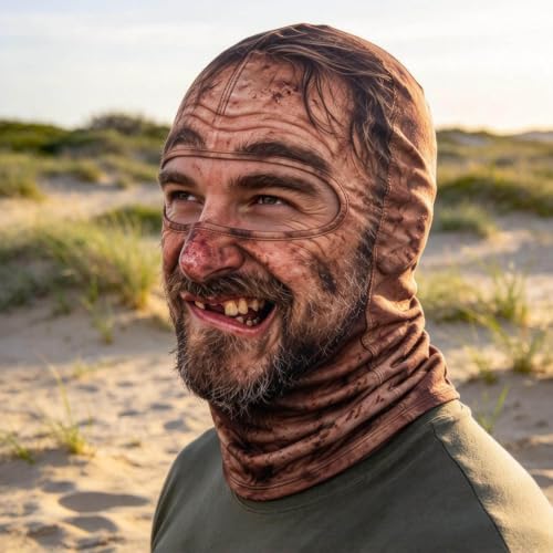 Christmas Masks for Adults 3D Printed Realistic Warm Velvet Full Face Mask - image 4