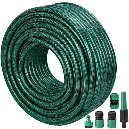 Gartenschlauch 10m wasserschlauch flexibel für Zuhause Garten Autos verschleiß- und reißfest Auslaufsicher Einfach zu lagern gartenschlauch 1/2 3/4 zoll Sprühschlauch