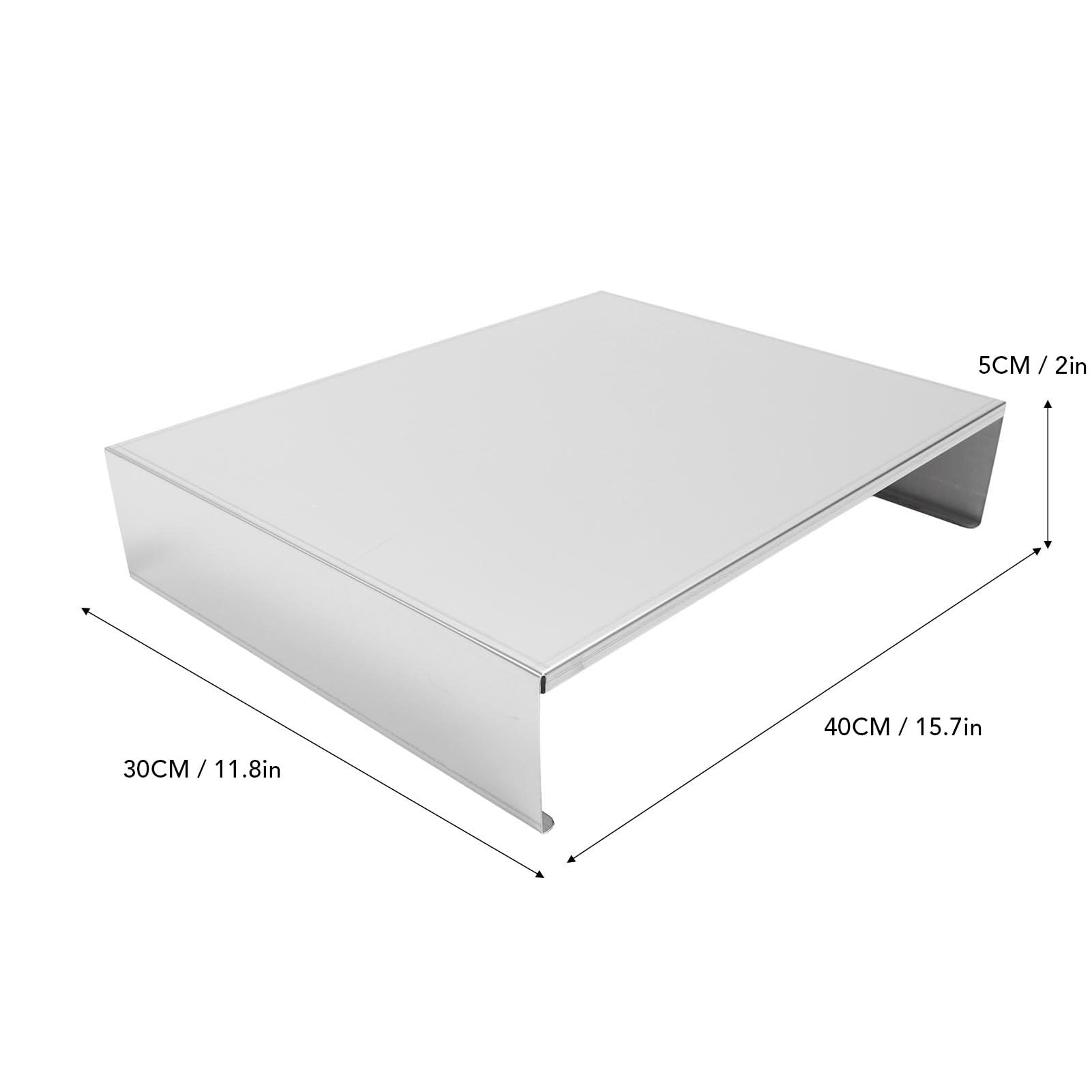 ciciglow Copertura Superiore per Fornello a Gas in Acciaio Inossidabile, capacità di Carico di 110 Libbre, Copertura per Piano Cottura per (30 X 40 X 5 X 1 cm (L X L A X P))