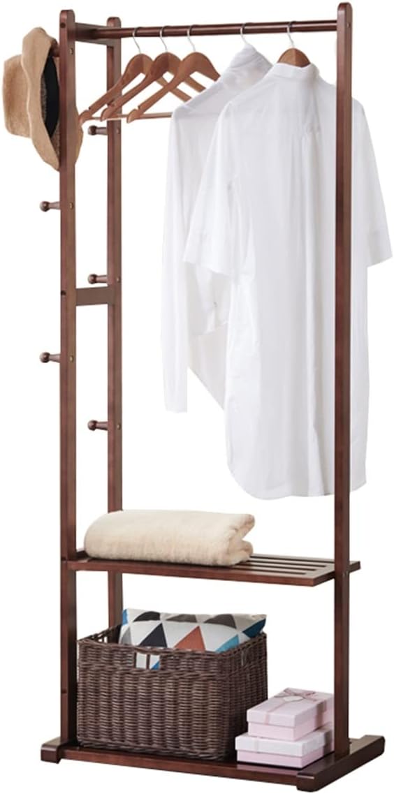 TGLBHD Portant À Vêtement Solide, Penderie Vêtement Armoire Rangement