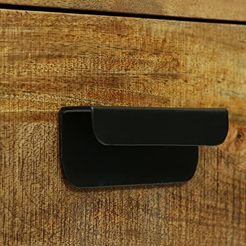 Christopher Knight Home Mccoy Desk, Natural Rough Sawn + Black #TOP3