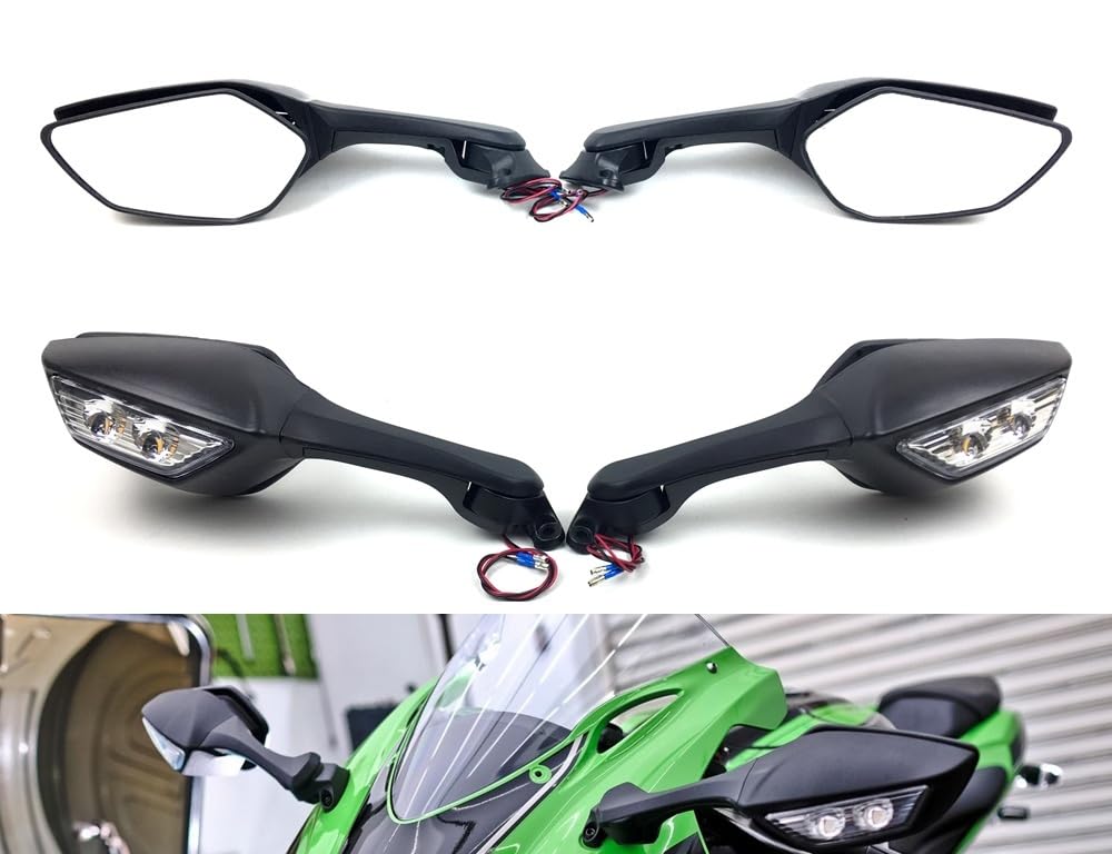 Amazon.co.jp: バイクバーエンドミラー オートバイターンライトモト