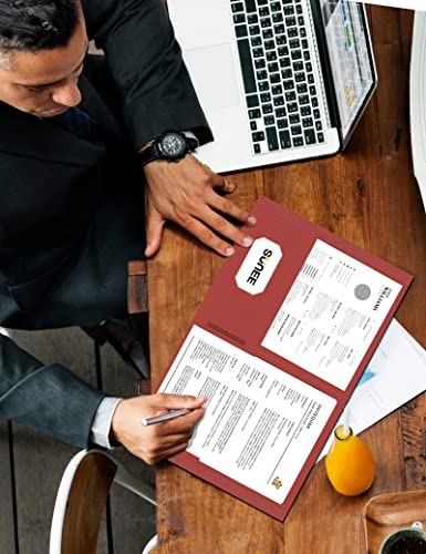 image for SUNEE Folders with Pockets(25 Pack, Assorted Colors), 2 Pocket Folders