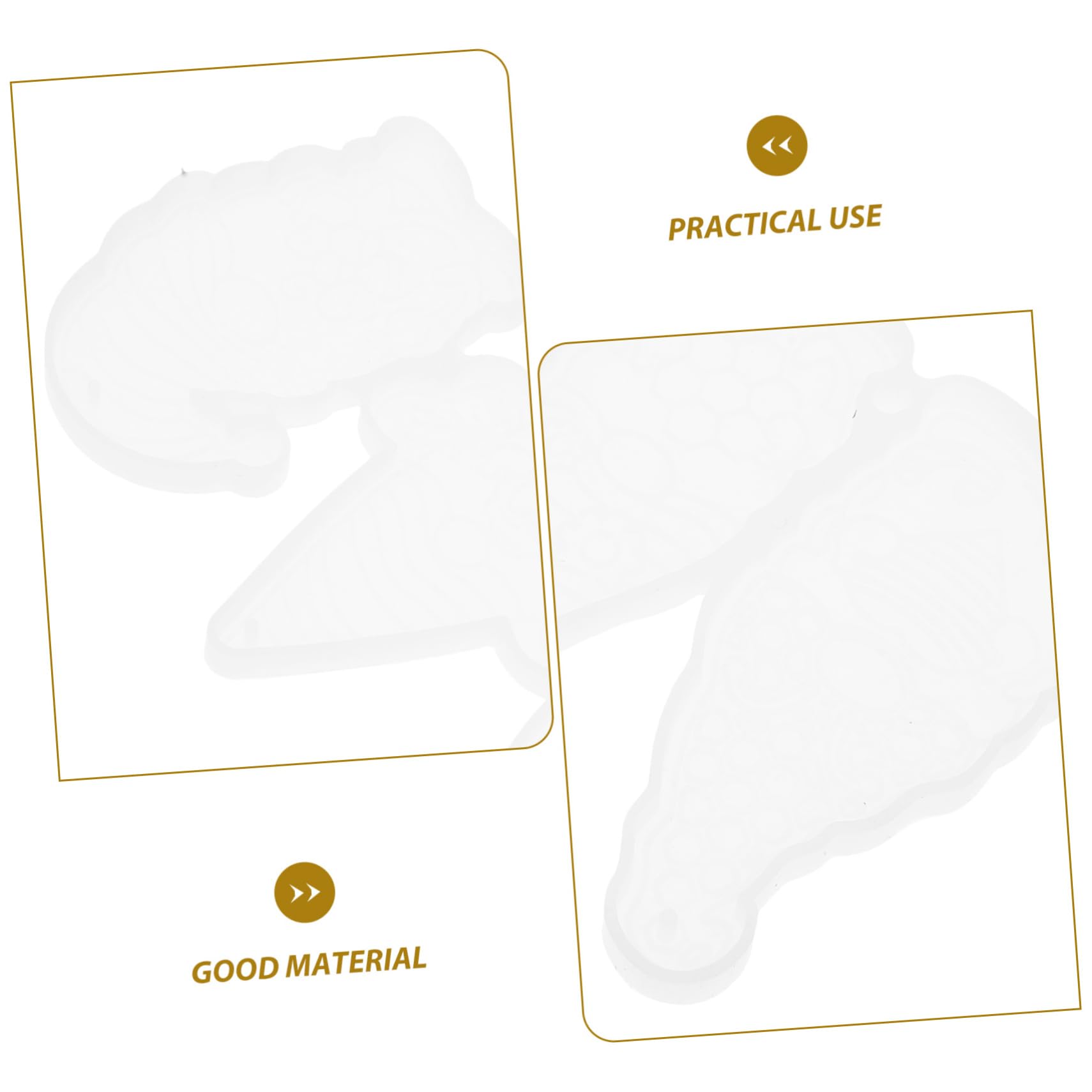 5 Set Stampo Per Portachiavi Forma in Silicone Per Creazioni Fai Da Te Facile Da Usare Adatto Principianti Professionisti 2 Pezzi * 5