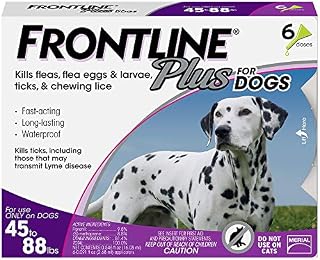 Frontline Plus for Dogs Large Dog (45 to 88 pounds) Flea and Tick