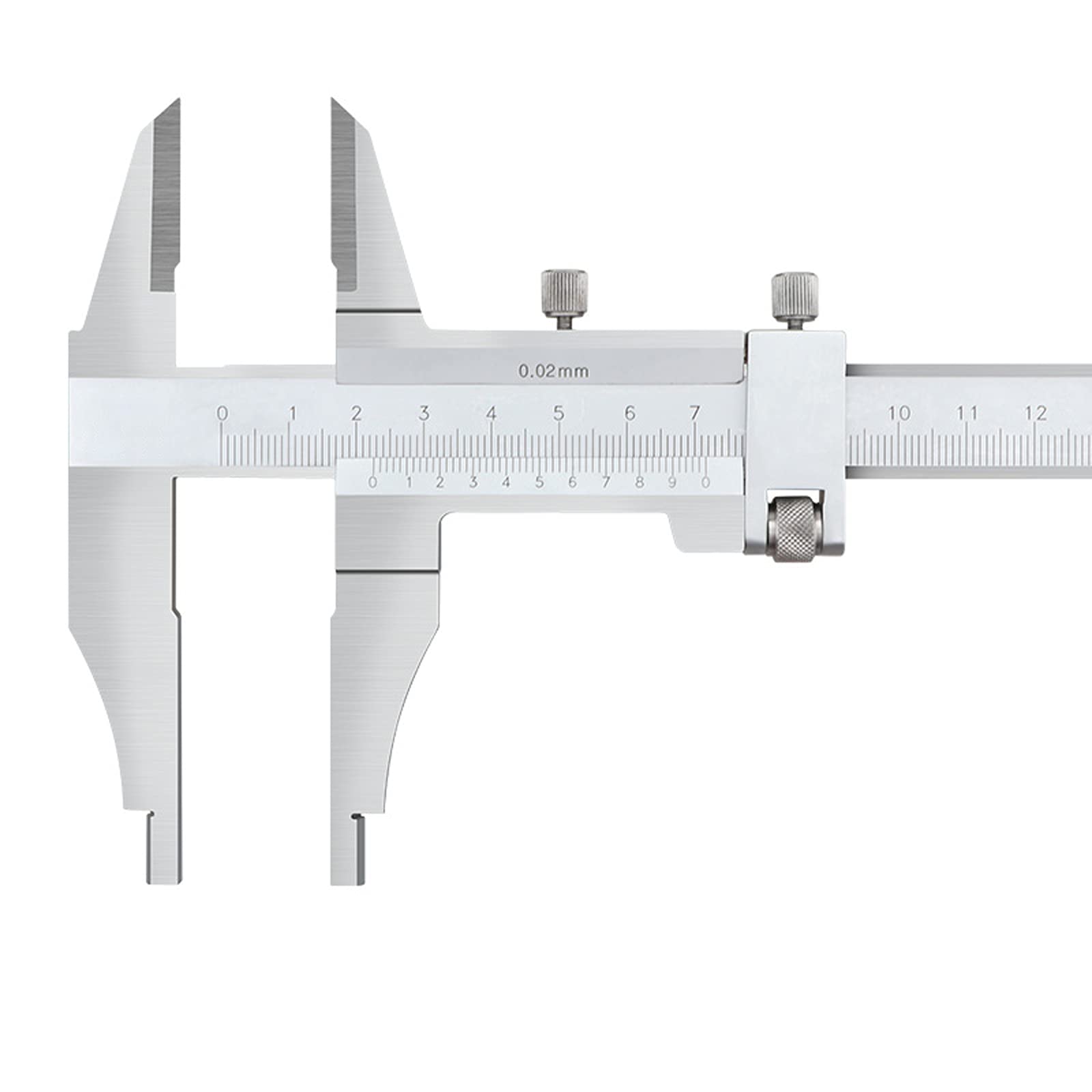 Calibro a Corsoio ad Alta Precisione in Metallo in Acciaio Inossidabile Righello di Misurazione di Precisione per Progettisti, Ingegneri e Meccanici(Size:0-300mm)