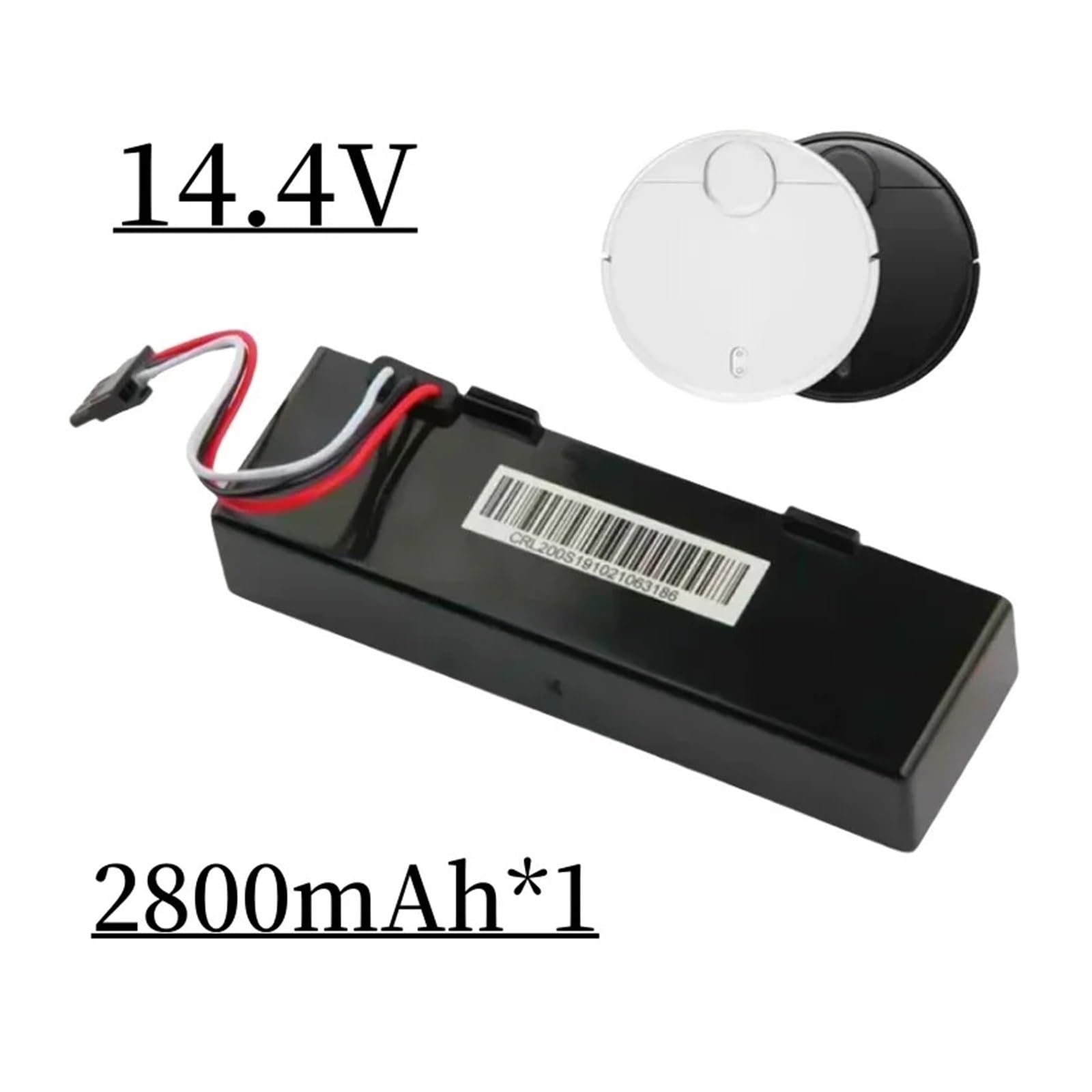 TVHQZVIA Battery?STYTJ02YM Li-ion Battery 14.4V2800/4800/6800/9800/12800mAh Sweeper Battery for Robot Vacuum-Mop P Sweeping Mopping Robot(2800mAh)