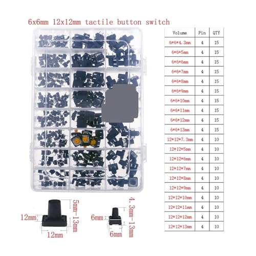 Microswitch et bouton poussoir kit de composants pour rénover vos télécommandes de maison