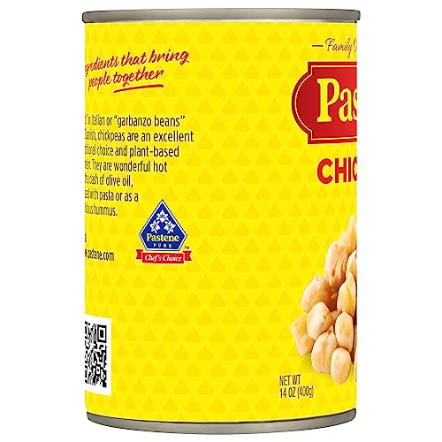 Pastene Chick Peas, 14 Ounce (Pack of 12)