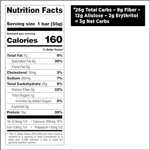 Image of Quest Nutrition Crispy Chocolate Coconut Hero Protein Bar, 15g Protein, 1g Sugar, 3g Net Carbs, Gluten Free Protein Snack, Keto Friendly, 12 Count
