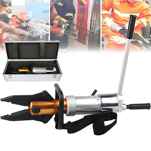 Pinza Divaricatrice Idraulica Portatile, Forza di Taglio 18T, Forza di Espansione 5,5T, con Rotazione a 360°, per Emergenza in Caso di Incidenti Stradali Soccorso Aluminium-Alloy-Packaging