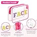 Sfodiary Cosmetic Bag for Women Clear Toiletry Bag PVC Makeup Bag Friendship Gift for Best Friends Sister Birthday Christmas Gift for Women Mom Teacher Nurse Her Zipper Travel Pouch Mother's Day Gift