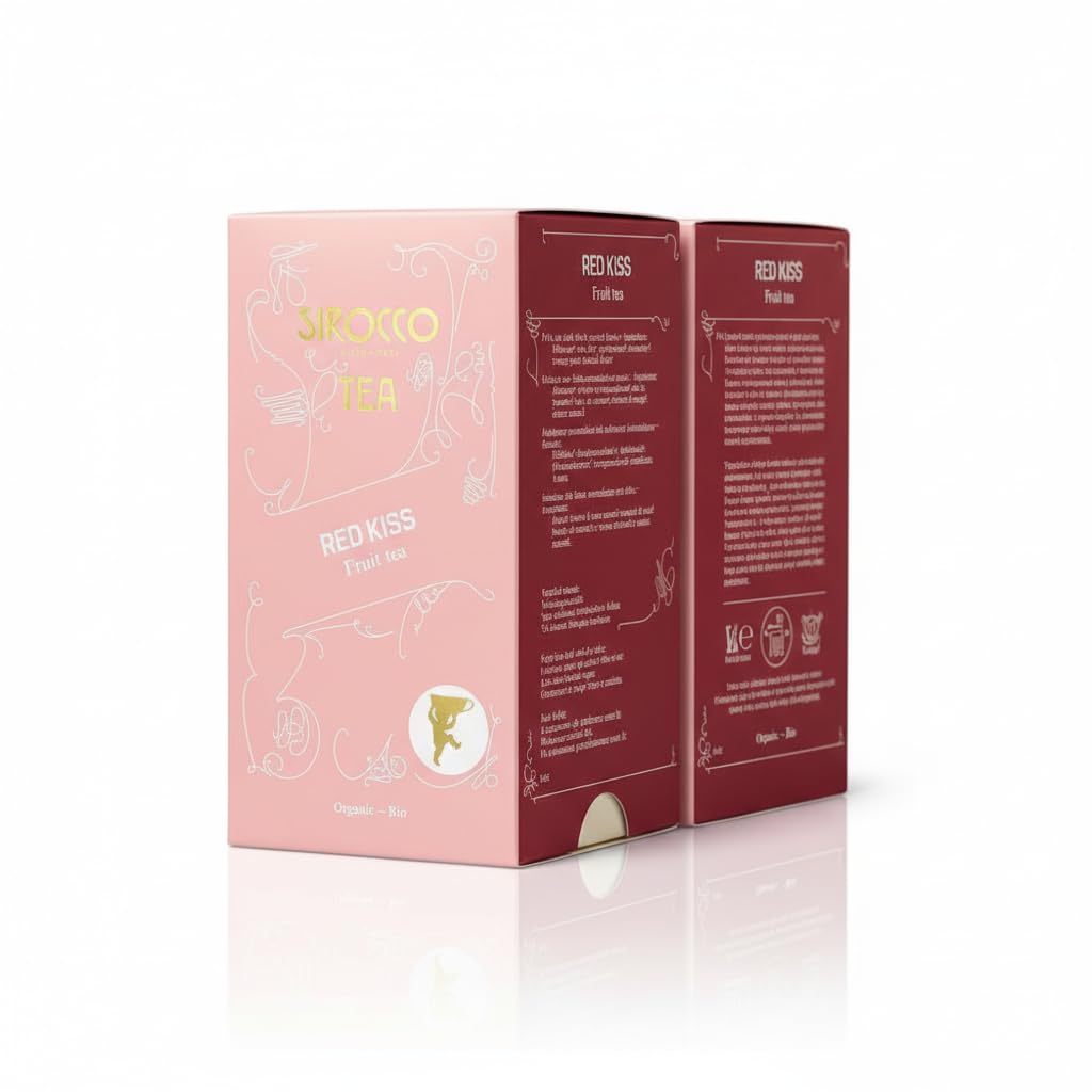 Sirocco Tee Red Kiss Bio Früchtetee, Hibiskus & Beeren, 2 x 20 Sachets