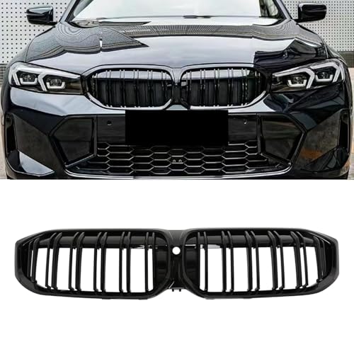 Grille de calandre avant BMW G20 G21 LCI double lattes noir brillant 2022-2024