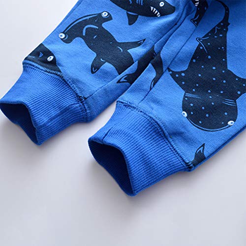 Image of Little Boys Jogger Pants Toddler Boys' Drawstring Elastic Waist Cotton Casual Sweatpants 1PC / 2 PCS Set