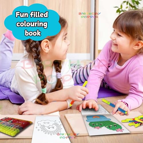 Image of Birthday Popper Colouring Book as Birthday Return Gift (Set of 20) - For All Ages