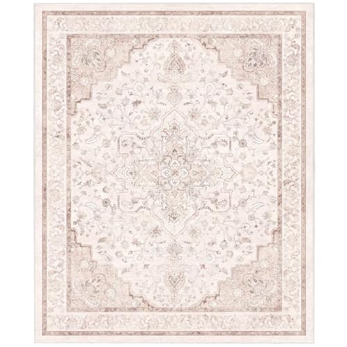 Marsail 8x10 Washable Area Rug with Vintage Pattern