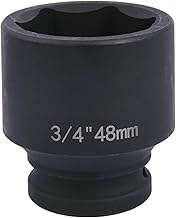 48mm Hex Socket,3/4 Inch 6 Point Standard Impact Nut Chrome Molybdenum Alloy Steel, Metric