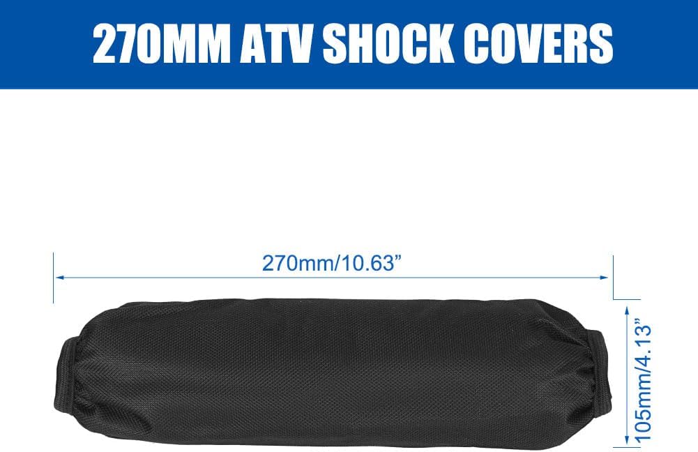 270mm Rear Shock Absorber Suspension Protector Protection Cover for All Dirt Pit Bike Motorcycle ATV Quad Scooter Black