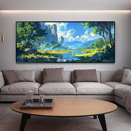 Grand format broderie diamant 220x100 cm anti stress pour s'occuper à la maison