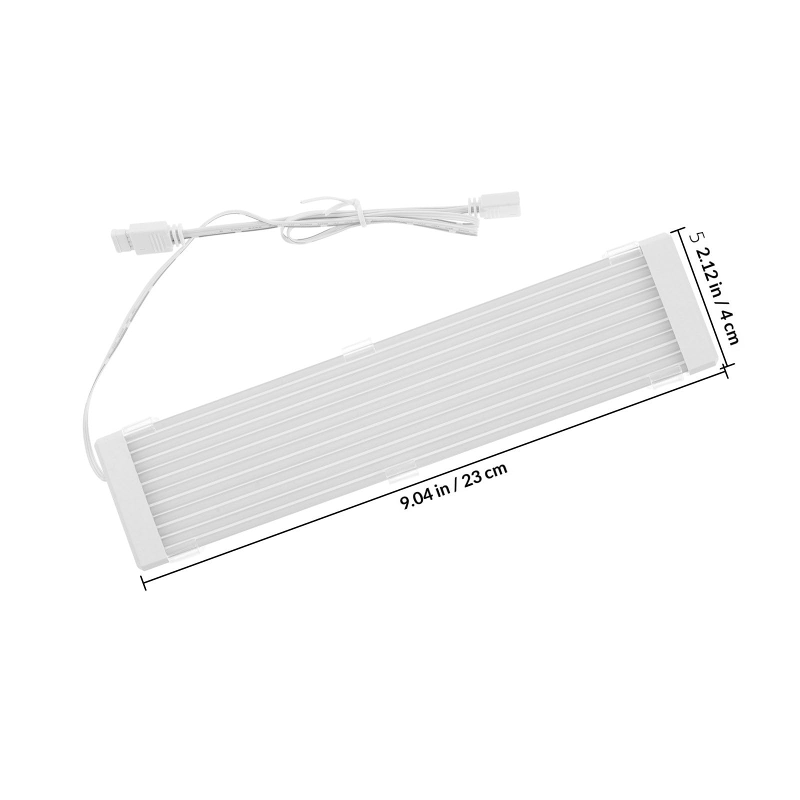 TEHAUX Striscia Led Al Neon per Schede Madri Pc, Accessori di Illuminazione per Computer per Gaming E Ufficio, Cavo di Alimentazione Flessibile, Bianco