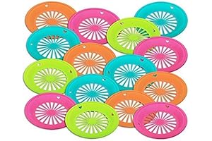 Reusable, Heavy-Duty 10.5" Paper Plate Holders in Vibrant Colors (12-Pack)