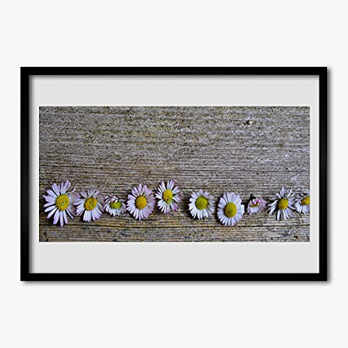 Image cadre en MDF marguerite pour illuminer un salon