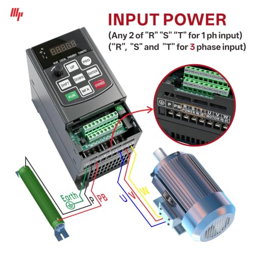 Image of G300 220V VFD, 1 Phase Input to 3 Phase Output Variable Frequency Drive