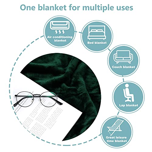 Image of NANPIPER Fleece Blankets Super Soft Flannel Fuzzy Blanket for Bed Couch Luxury Cozy Plush Microfiber Blanket-Twin Size Olive Green