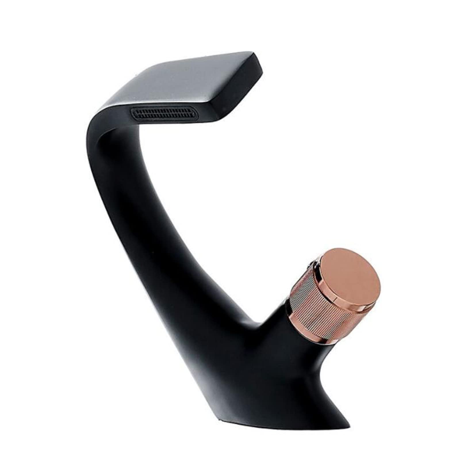 COSZWQDP Bathroom Basin Faucet Waterfall Brass Hot Water and Cold Faucet-Black(Cromo)