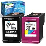 HavaTek Remanufacturado 301 XL Negro Color Cartuchos de tinta para HP 301XL 301 Multipack para hp Envy 4500 4507 5530 4503 4508 Officejet 2622 2620 4630 Deskjet 3050 3055 2540 2050 1000 1510 Impresora