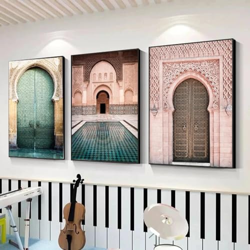 Peinture bâtiment islamique pour apaiser l'ambiance et décorer un grand mur vide