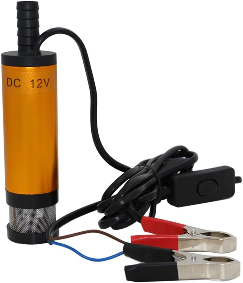 Portable Mini 12VDC 38mm Electric Submersible Pump for Pumping Diesel Oil Water 12L/min Fuel Transfer Pump