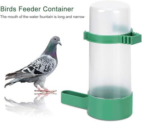 Miniatura 6 de Pilipane Dispensador automático de agua para pájaros, 10 unidades, dispensador automático de agua para pájaros, bebedero bebedero para palomas,