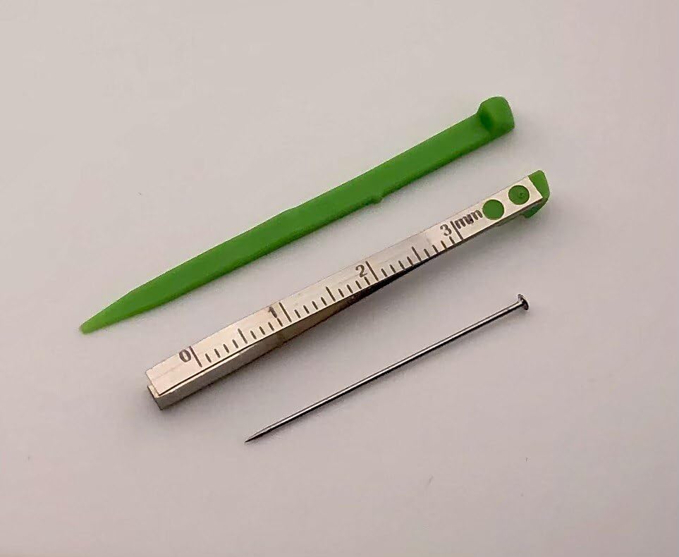 Replasment Spares For Victorinox Toothpick + Tweezers + Pin For Large 91mm Swiss Army Knife (Green)