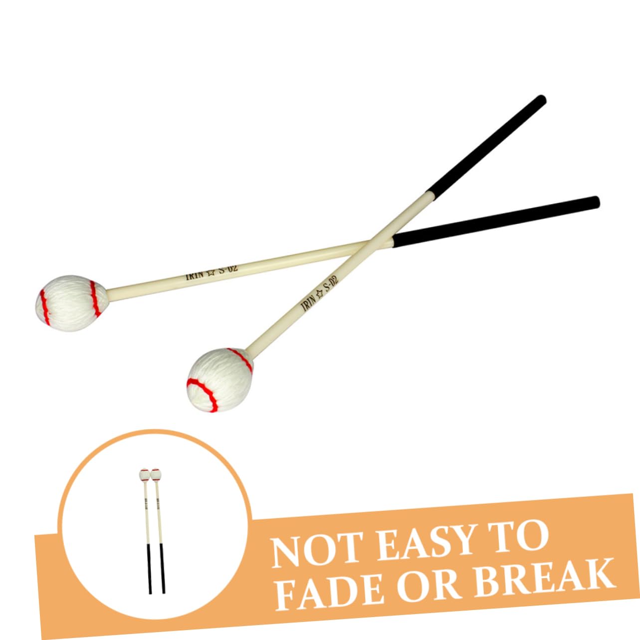 ifundom 2paare Marimba Mallets Schlaginstrumente Mit Komfortablem Griff Für Anfänger Und Profis Aus Strapazierfähigem Material Für Xylophon Und Andere Percussion-instrumente