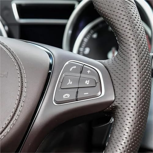 Touches de volant multifonctions marron pour un confort de conduite optimal