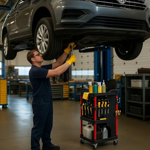 Lave Auto PRO - Werkstattwagen Detailing - Mobiler Werkstattwagen mit 4 Rollen