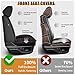 JIAMAOXIN Seat Covers for Ford F150 2009-2025 2026 - F250/F350/F450 2017-2025 2026: 5 Seat Full Set Faux Leather Truck Seat Covers Car Cushion (Black)