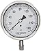 Ashcroft Duralife Type 1009 Stainless Steel Case Glycerin Filled Pressure Gauge, Stainless Steel Tube and Socket, 3.5" Dial Size, 1/4" NPT Lower Connection, 0/160 psi Pressure Range