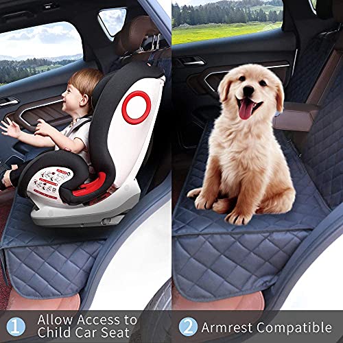 Ataqus Dog Car Seat Covers，100% Waterproof Pet Seat Cover，Scratch Proof, Heavy Duty And Nonslip Pet Bench Seat Cover,Capable For Cars, Trucks & Suvs #TOP3