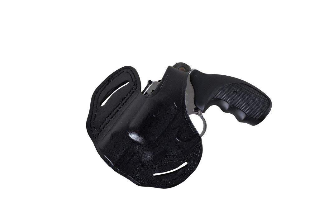 Revolver Colt Detective Snubnose 38 Special Leather OWB 2 Inch Holster Black-Brown (R-H) (L-H)