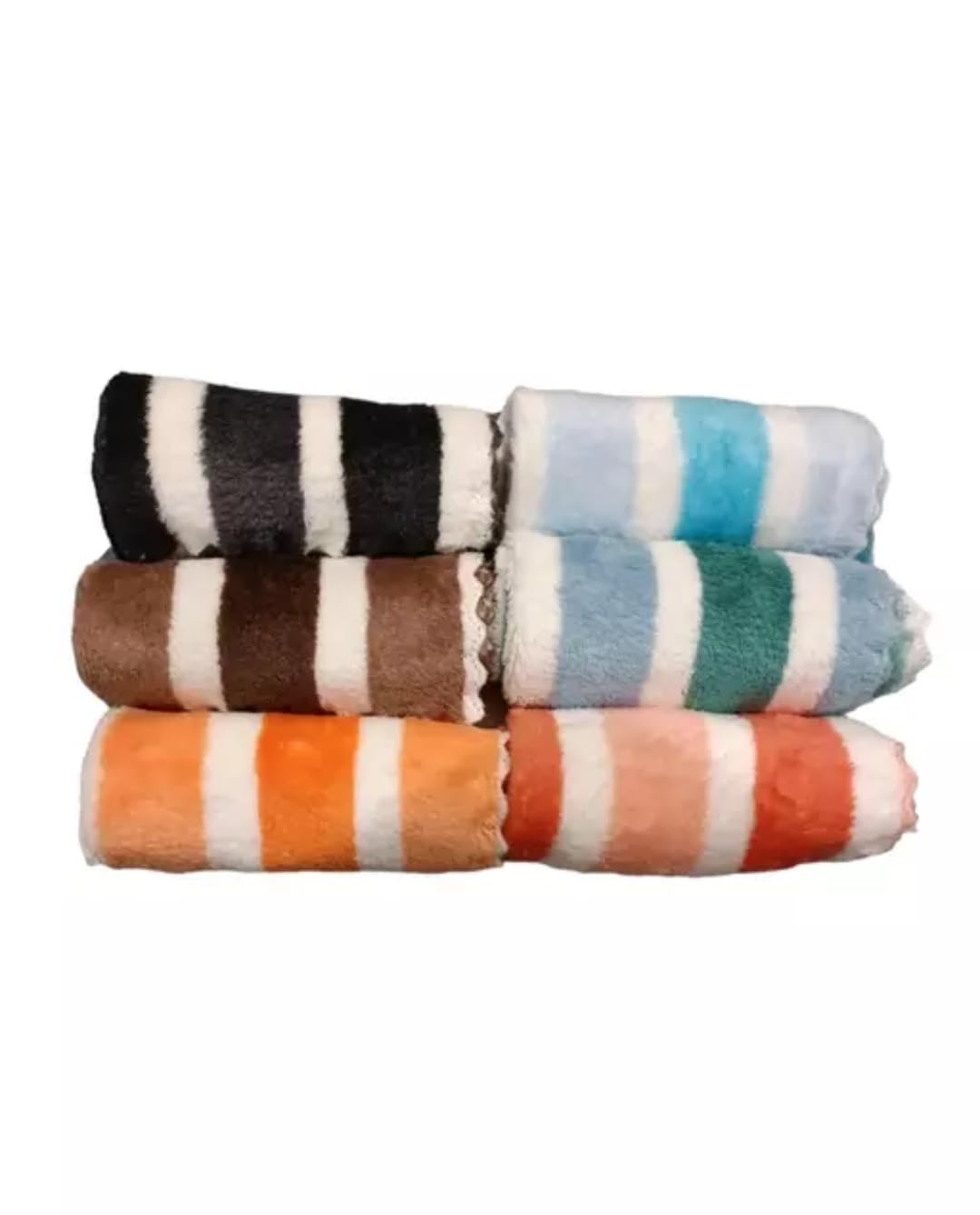 UQCKON Microfiber Small Size Face Towel/Handkerchief - 400 GSM/Extra Soft and Super Absorbent Heart Print Face Towels- Pack of 6-image-45