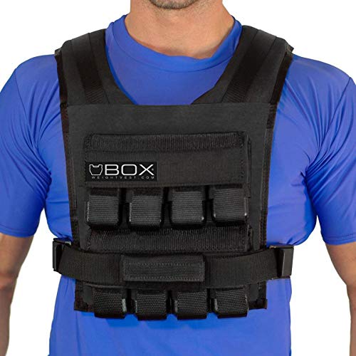 BOX 40 Lb Weighted Vest - Black