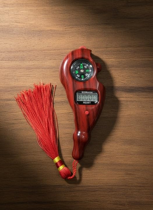 VELVERI Digital Tally Counter with Qibla Compass | Portable Electronic Finger Clicker for Prayer, Japa Mala, Meditation, Knitting, Lap Counting | LED Display, Reset Button | Wooden Theme-image-37